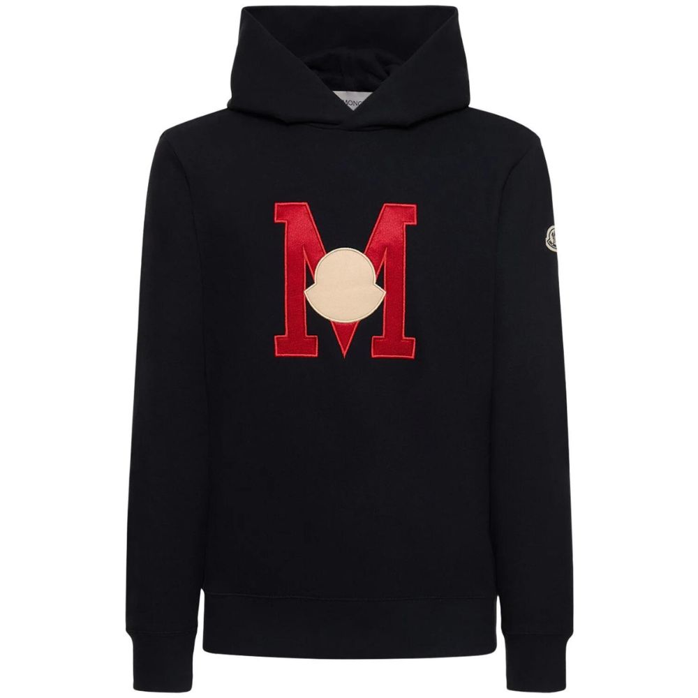 関税込★VIP価格【MONCLER】ロゴパッチドローストリングフーディ ☆関税込☆MONCLER ロゴ パッチ ドローストリング フーディ 関
